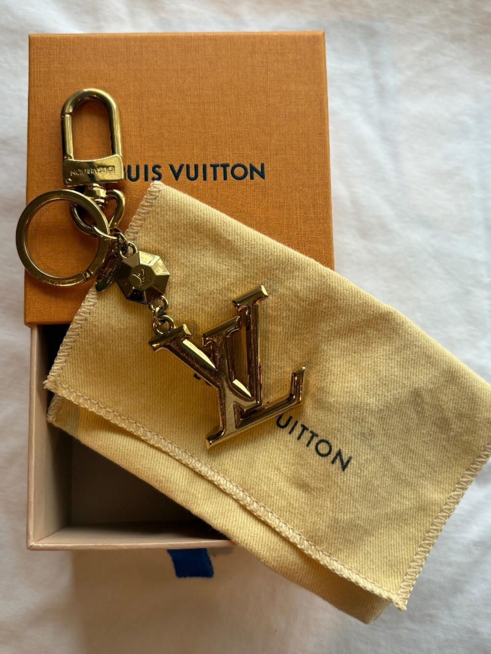 Louis Vuitton LV Facettes Key Holder / Bag Charm